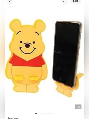 Winnie The Pooh Cell Phone Stand Phone Holder Ideal for Tablets too NEW